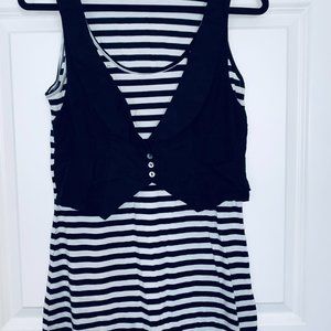 Forever 21 Striped Tank with Vest